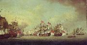 Thomas Craskell Knowles action off Havana oil painting on canvas